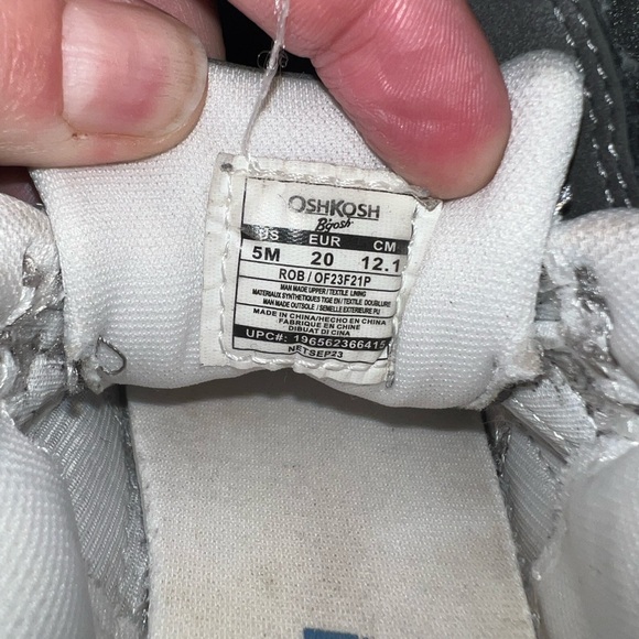 OshKosh B'gosh Kids Sneakers in Gray and Blue - Picture 7 of 7